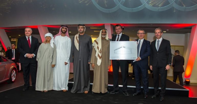 معرض جديد لسيارات أودي في أبوظبي بقيمة 150 مليون درهم